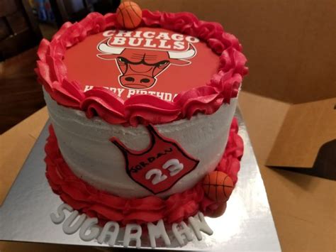 Chicago Bulls Birthday Cake Strawberry Cake With Cream Cheese