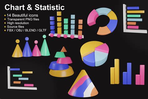 Premium Chart And Statistic 3d Illustration Pack From Business 3d Illustrations