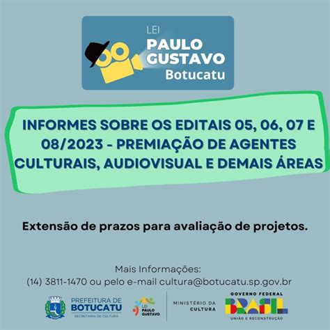 Botucatu Prazos Para Avalia O De Projetos Inscritos Na Lei Paulo