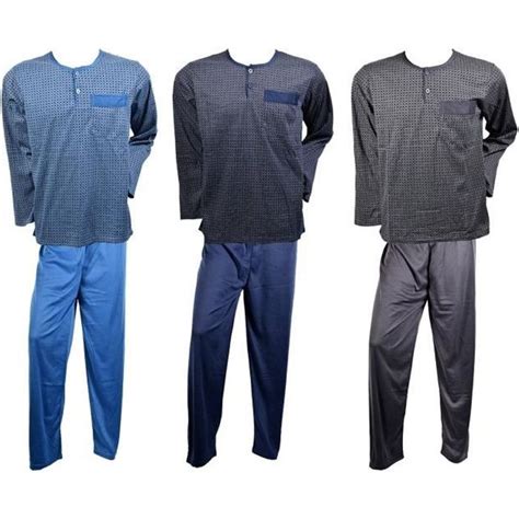 Pyjama Homme Long Eco Doubl Polaire Pack De Pyjamas Eco Doubl