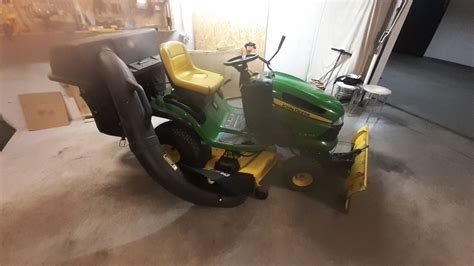 Kosiarka Traktorek John Deere La 145 Płóg Kosz Na Trawę Ełk OLX pl