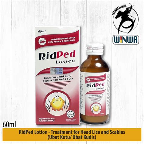 RidPed Lotion 60ml Treatment For Head Lice And Scabies Ubat Kutu Ubat