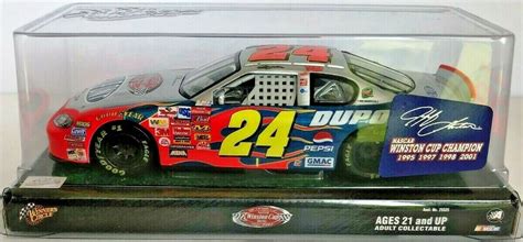 2003 Chevy Monte Carlo 24 Jeff Gordon Red Flames Dupont Nascar 4 Time