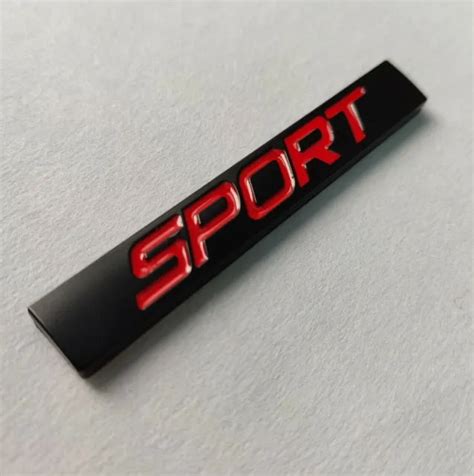 NOIR ROUGE SPORT Métal Badge Emblème pour Mercedes Vito V Classe A B C