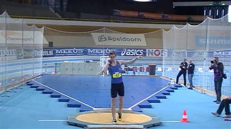 Jongens B Kogelstoten Nk Indoor Meerkamp E Wout Zijlstra