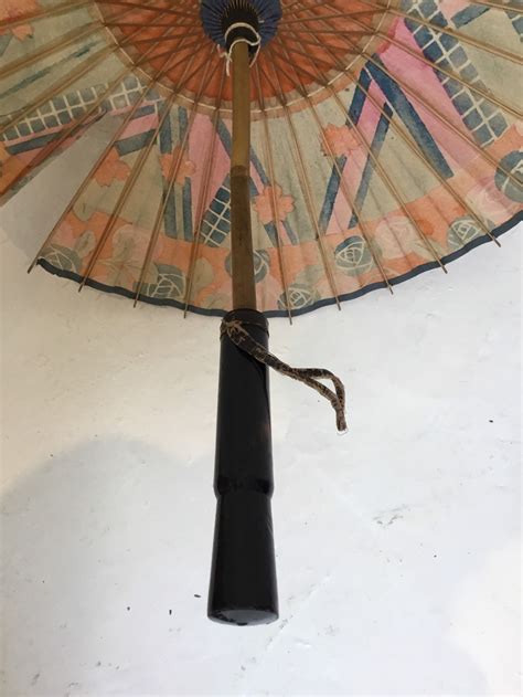 Antique Oriental Parasol Umbrella 1920s 1930s Etsy