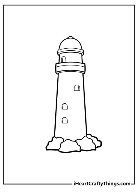 36 Realistic Lighthouse Coloring Pages Pravjitemer