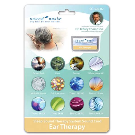 Sound Oasis S Sleep Therapy System With Tinnitus Sound Card