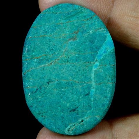 Cts Natural African Azurite Chrysocolla Oval Cab Loose Gemstone