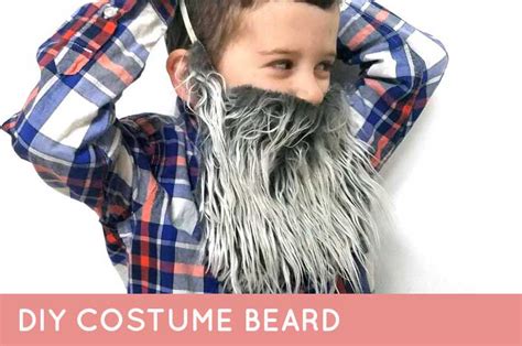 Fake Beard - DIY Costume Beard for Kids - Jewish Moms & Crafters