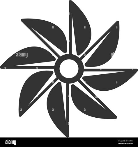 Fan icon logo flat design template vector Stock Vector Image & Art - Alamy