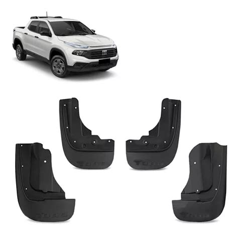 Kit Apara Barro Lameira Fiat Toro 2019 2020 Dfender 4 Peças