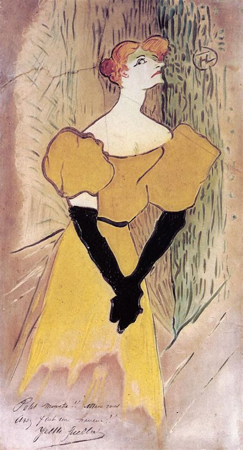 Yvette Guilbert 1895 Henri De Toulouse Lautrec WikiArt Org