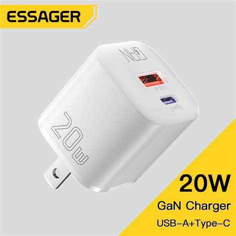 Essager W Gan Usb Type C Charger Pd Fast Charge Phone Qc Quick