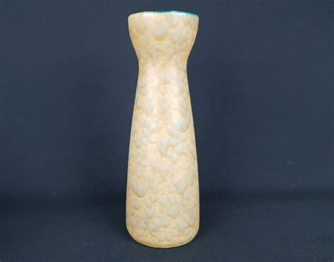 Vintage S Scheurich Keramik Yellow Fat Lava Diabolo Vase