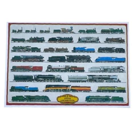 Poster Locomotives Anciennes Miniature Miniaputiens