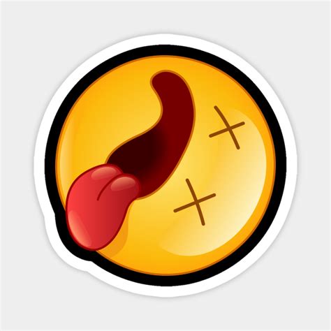 Dead Emoji Emoticon Emoji Magnet Teepublic