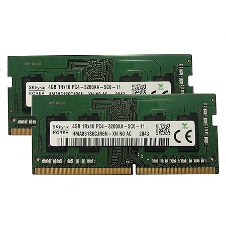 SK Hynix HMA854S6CJR6N XN Módulo de memoria RAM para portátil 2 x 4