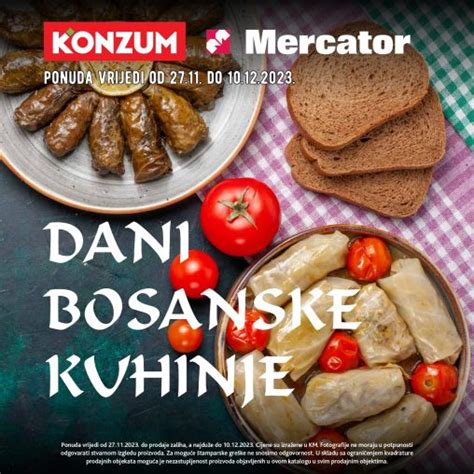 Konzum Katalog Dani Bosanske Kuhinje 27 11 10 12 2023 Ustedite Ba