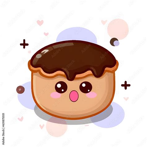 Cute Kawaii Choco Illustration Cherry Art Pie Cute Kawaii Illustration Cute Kawaii