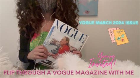 Asmr Flipping Through A Vogue Magazine Youtube