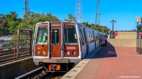 WMATA Metrorail Breda 3000 Series Railcars Fort Totten Sta MW