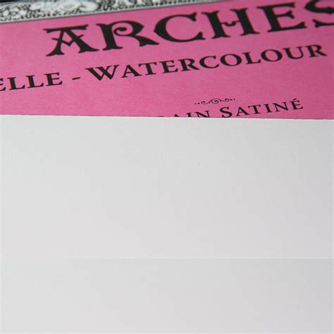 Bloco Para Aquarela Arches Gr O Satinado Branco Natural X Cm