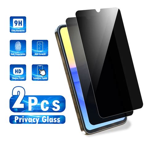 Xhy Samsung Galaxy A15 5G Privacy Screen Protector 2 Pack Anti Spy