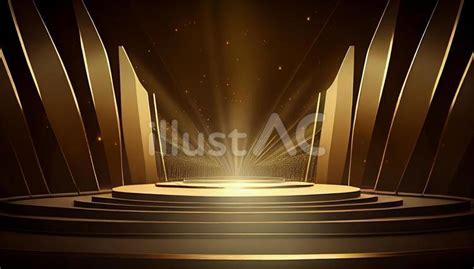 Free Vectors Gold Stage And Podium Background