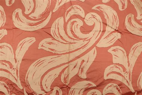 Yards Fonthill Duquette Damask Decorator Fabric In Peach Blossom