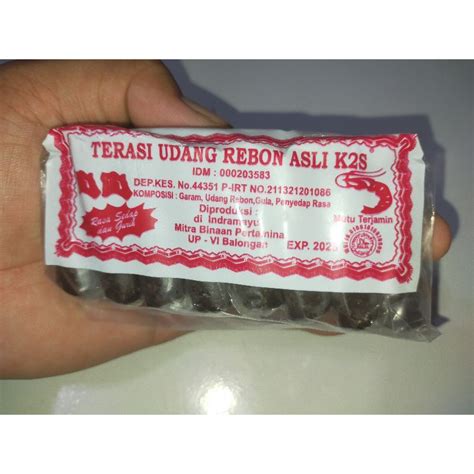 Jual Terasi Udang Asli K S Wahid Kualitas Premium Isi Pcs Shopee