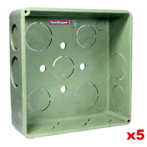 Caja Electrica Chalupa PVC MXECX 014 2 5 Pzas Caja Cuadrada De PVC 8X8