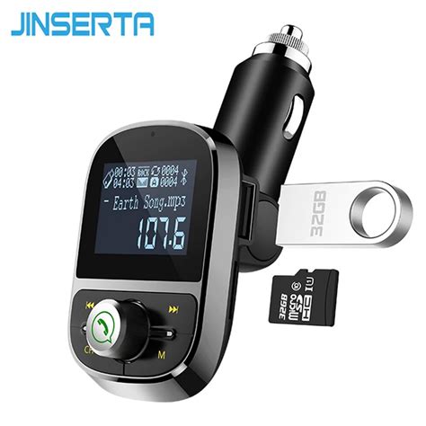 JINSERTA FM Transmitter Drahtlose Bluetooth FM Modulator Car Kit LCD