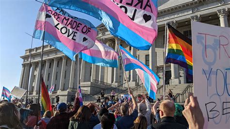 Utahns Gather At State Capitol To Protest Transgender Sports Ban The Globe