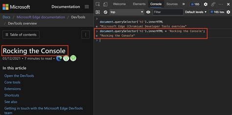 Pr Judice Intense Environnement Microsoft Edge Javascript Console Faux