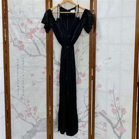 Seed Heritage Womens Size 8 Black Maxi Dresss