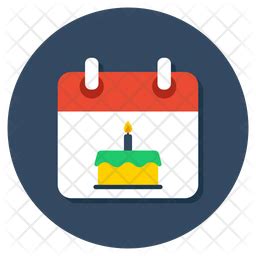 Date Of Birth Icon - Download in Flat Style