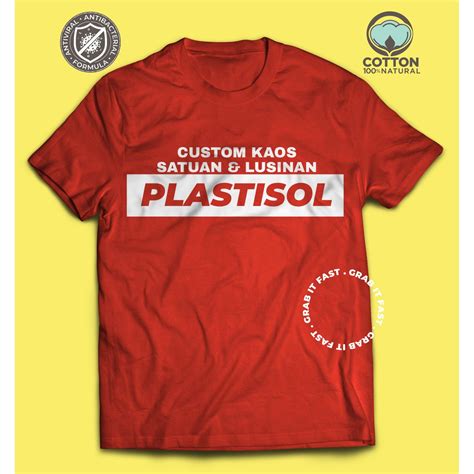 Jual Sablon Plastisol Kaos Satuan Lusinan Custom Clothing Shopee