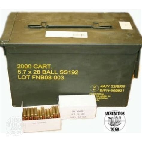 Cheap 5.7x28mm ammo - Bulk FN Herstal Jacketed Hollow-Point (JHP) 2000 ...