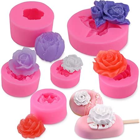 Amazon Kuuguu Pack D Flower Bloom Rose Silicone Molds Resin