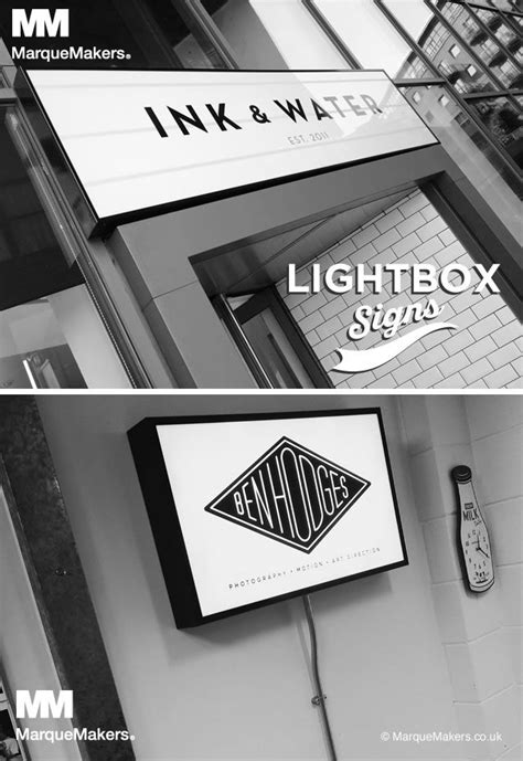 Bespoke Illuminated Light Boxes Incorporating Your Logo Or Chosen