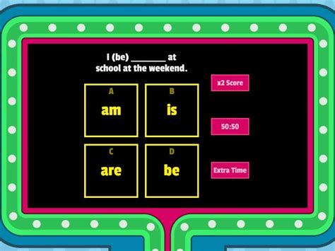 The Present Simple And Present Continuous Gameshow Quiz