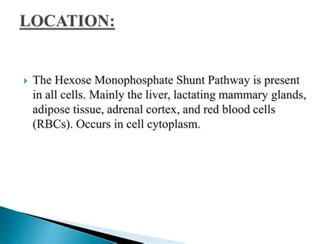 PENTOSE PHOSPHATE PATHWAY | PPT