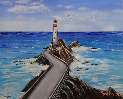 Peinture Phare De Bretagne