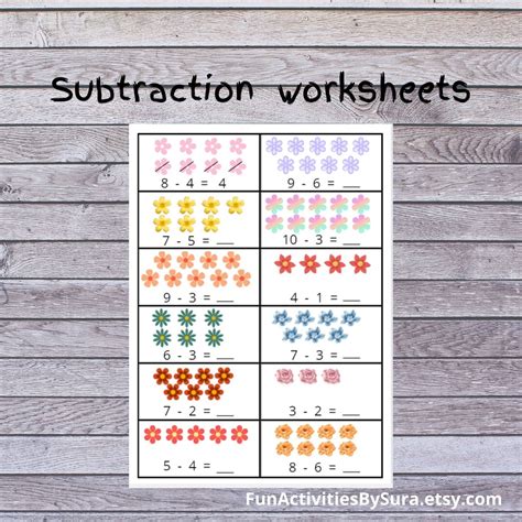 Subtraction Worksheets Eyfs Maths Activity Nursery Maths Printable Worksheets Teaching