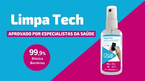 Limpa Telas Limpa Tech I Go Higienizador Lcool Isoprop Lico