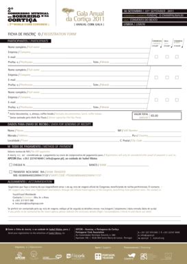 Fillable Online Apcor Ficha De Inscri O Registration Form Apcor