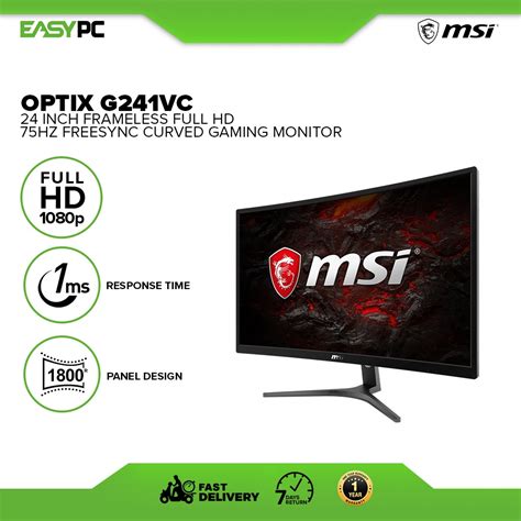 EasyPC MSI OPTIX G241VC 24 Full HD 75Hz AMD FreeSync Supported Curve