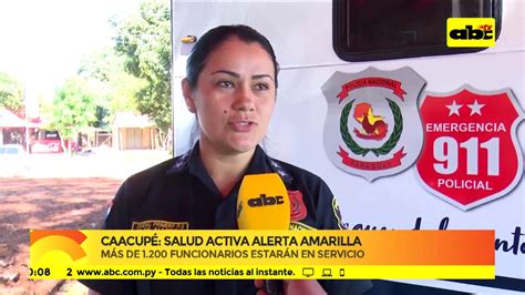 Caacupé Salud activa alerta amarilla YouTube