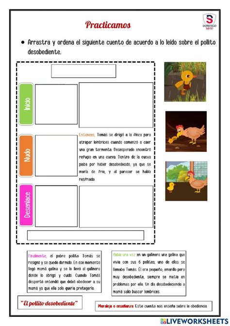 El Cuento Online Exercise For Primer Grado Cuentos Para Primer Grado